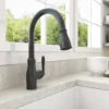 BOCCHI Belsena 1.75 GPM Brass Kitchen Faucet, Traditional, Matte Black, 2023 0001 MB