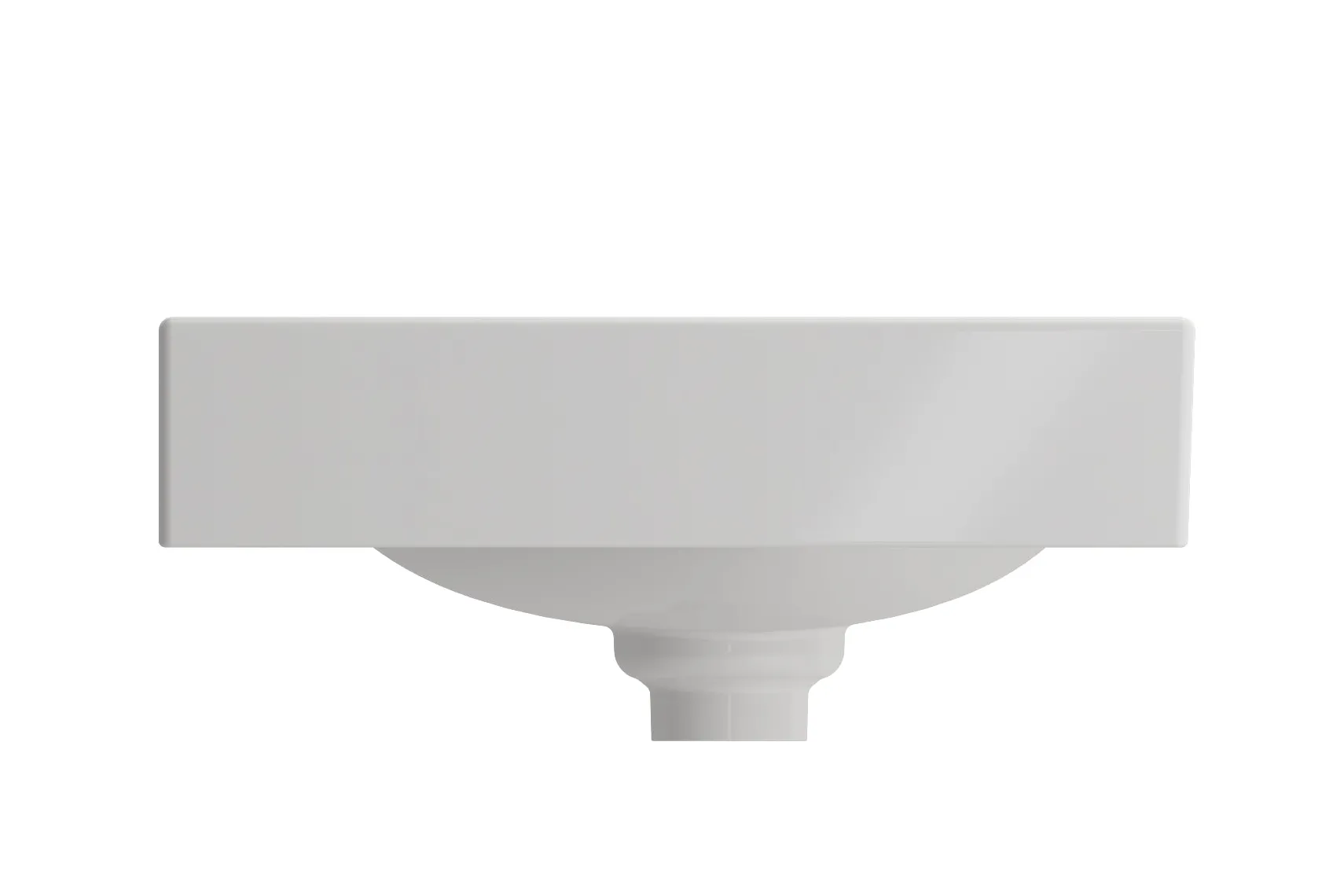 BOCCHI Etna 36" Palette Shaped Wallmount Fireclay Bathroom Sink, White, 1115-001-0125