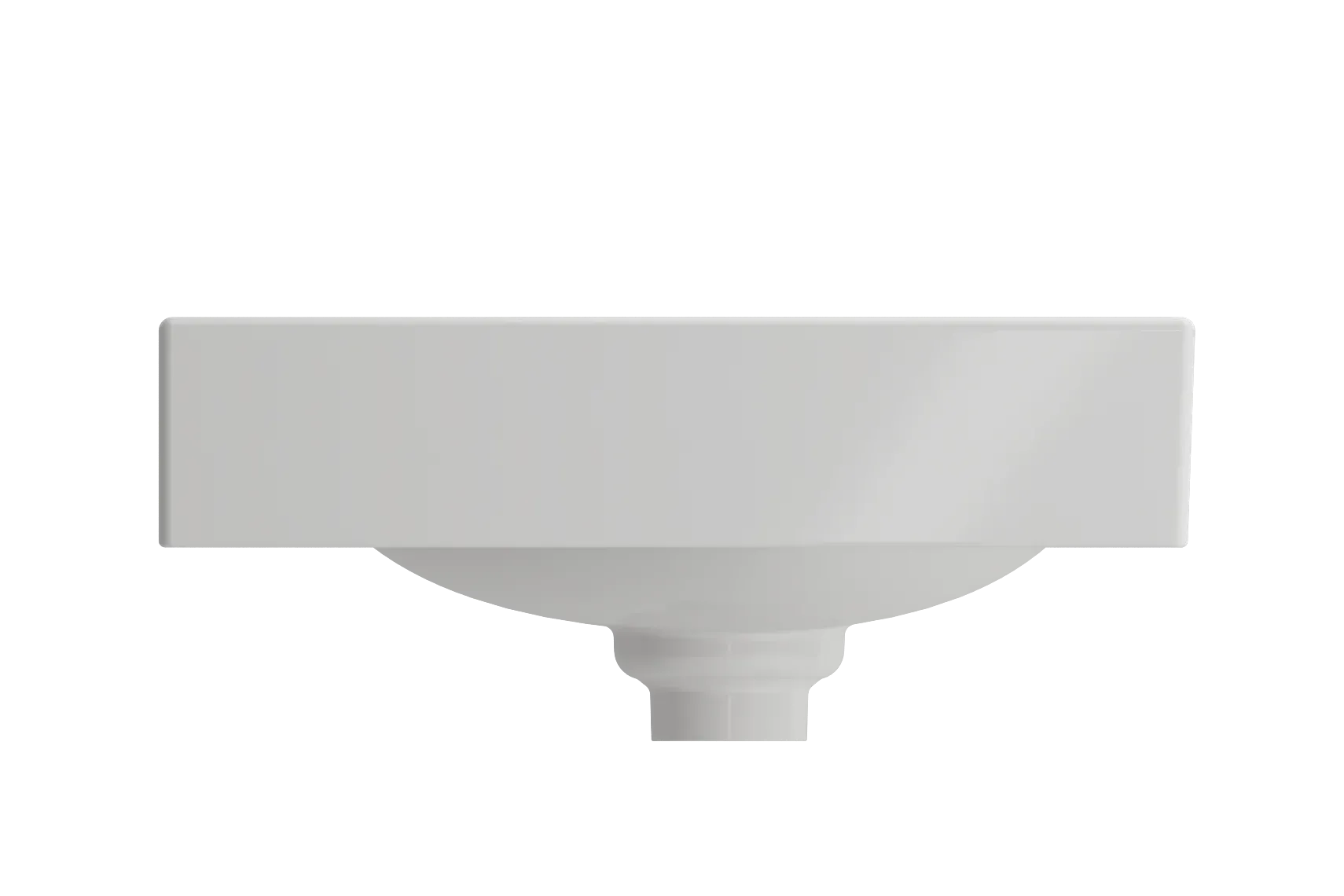 BOCCHI Etna 36" Palette Shaped Wallmount Fireclay Bathroom Sink, White, 1115-001-0125