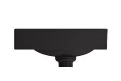 BOCCHI Etna 36" Palette Shaped Wallmount Fireclay Bathroom Sink, Matte Black, 1115-004-0125