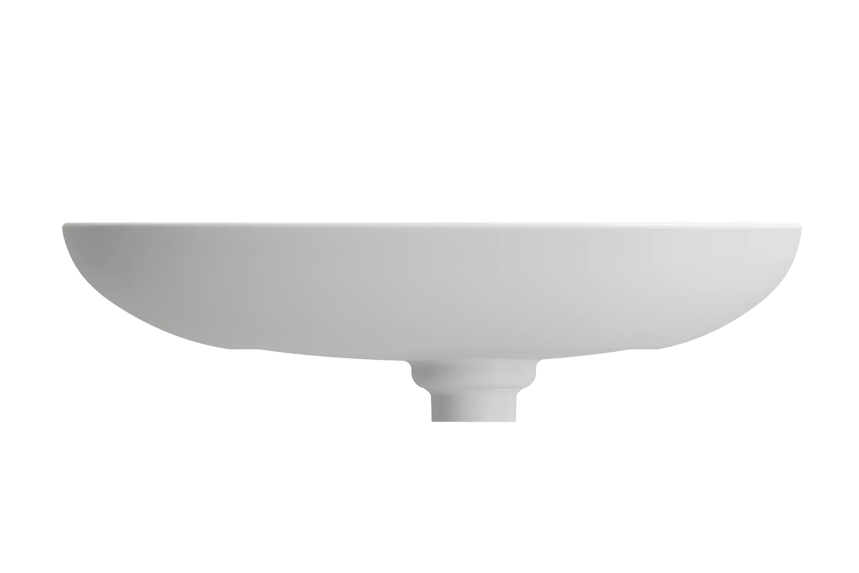 BOCCHI Etna 23" Palette Shaped Vessel Fireclay Bathroom Sink, Matte White, 1114-002-0125