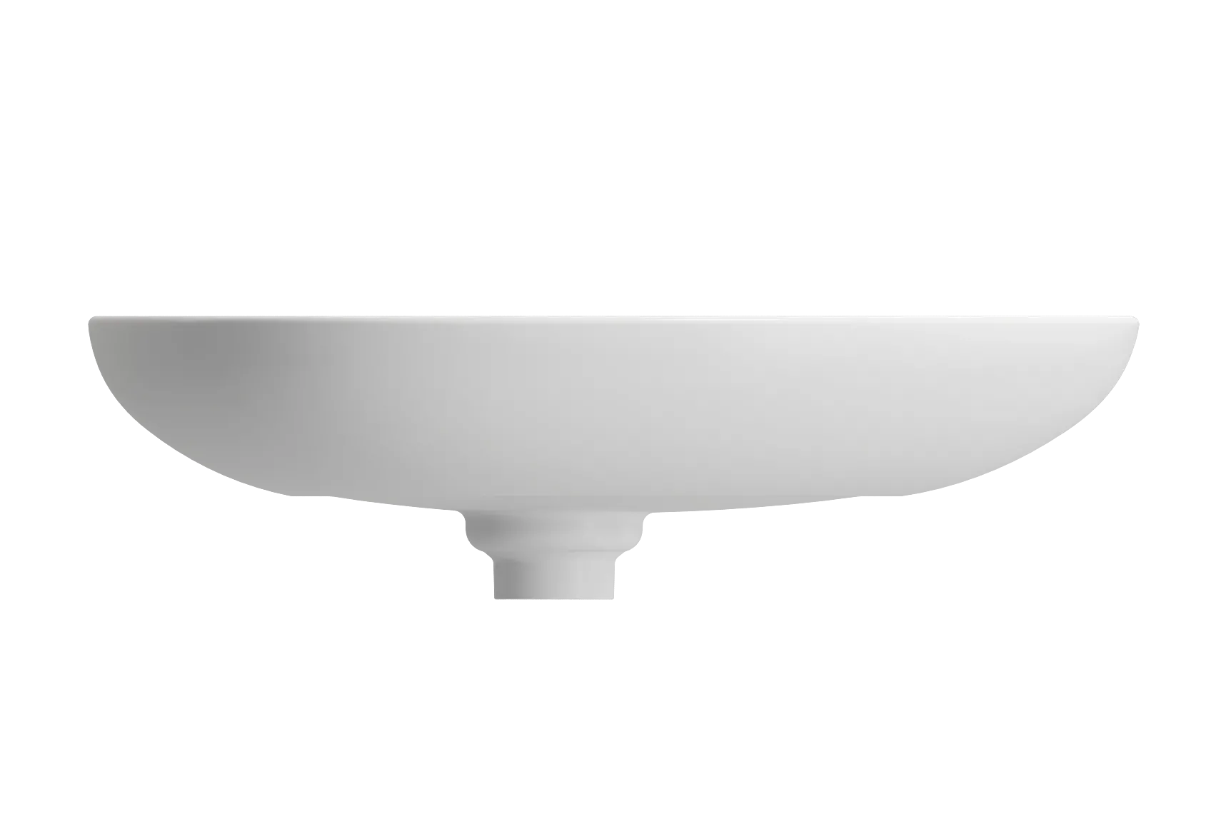 BOCCHI Etna 23" Palette Shaped Vessel Fireclay Bathroom Sink, Matte White, 1114-002-0125