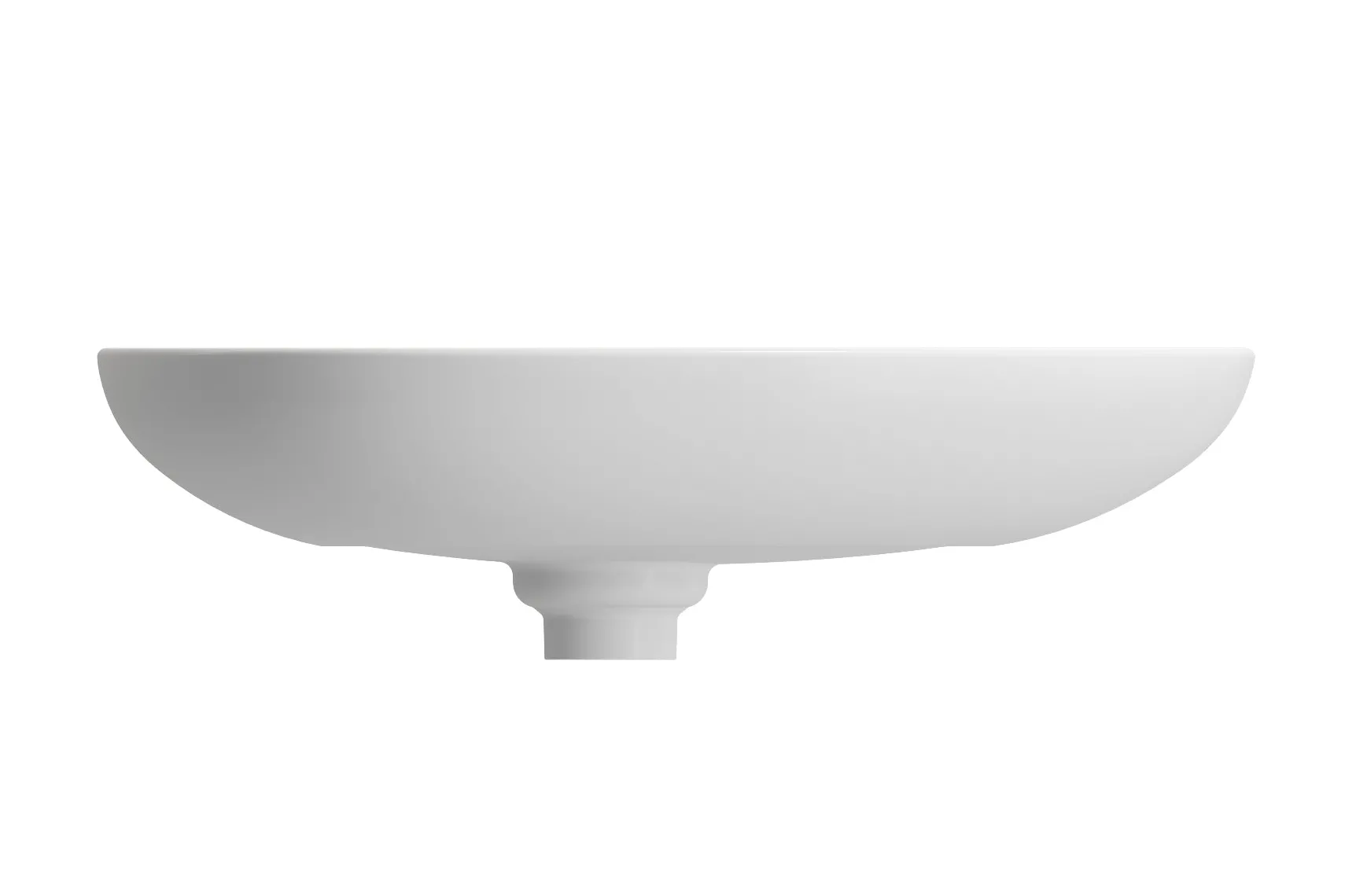 BOCCHI Etna 23" Palette Shaped Vessel Fireclay Bathroom Sink, Matte White, 1114-002-0125