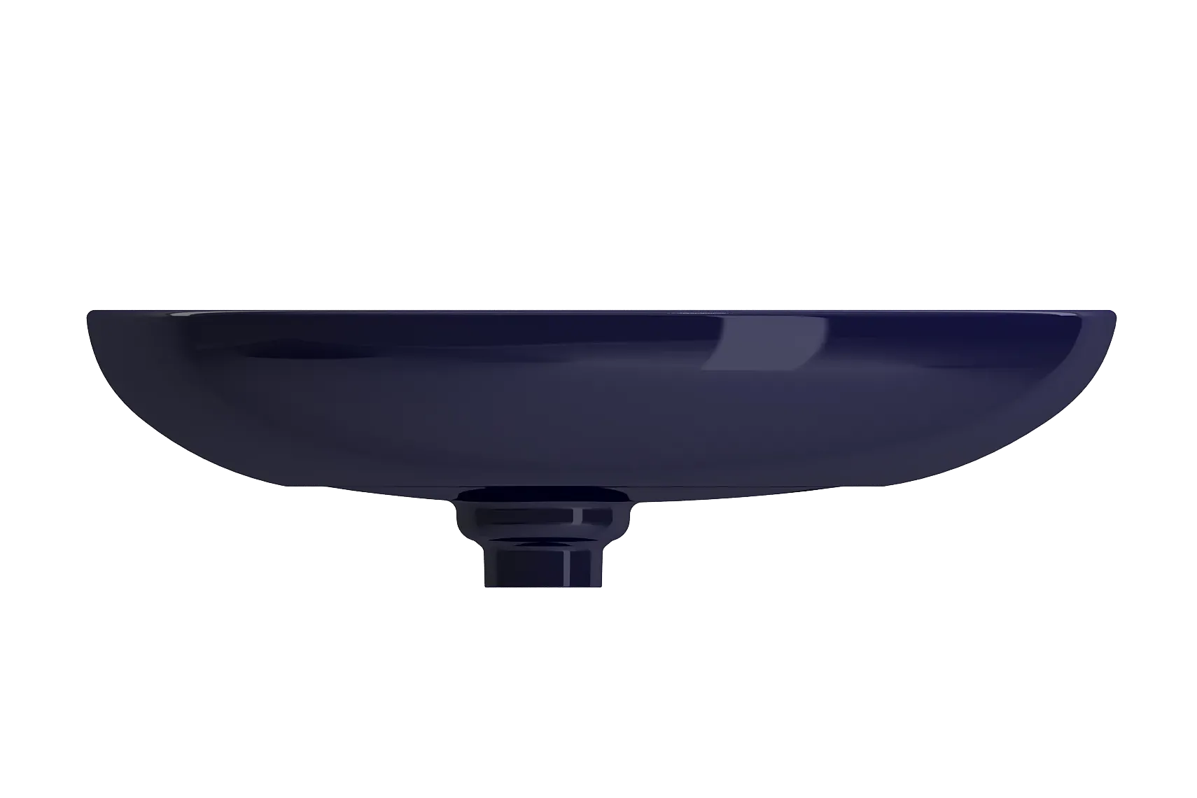 BOCCHI Etna 23" Palette Shaped Vessel Fireclay Bathroom Sink, Sapphire Blue, 1114-010-0125