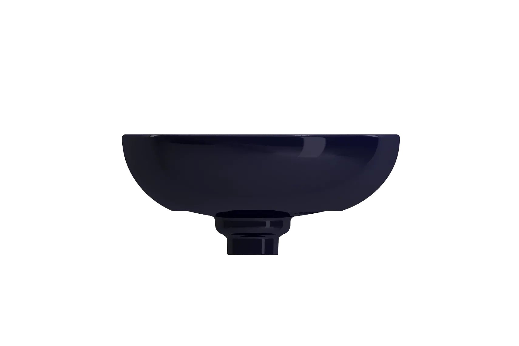 BOCCHI Etna 23" Palette Shaped Vessel Fireclay Bathroom Sink, Sapphire Blue, 1114-010-0125