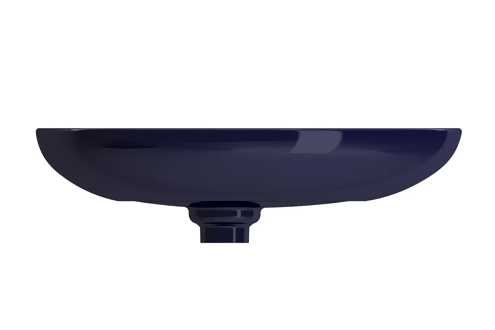 BOCCHI Etna 23" Palette Shaped Vessel Fireclay Bathroom Sink, Sapphire Blue, 1114-010-0125