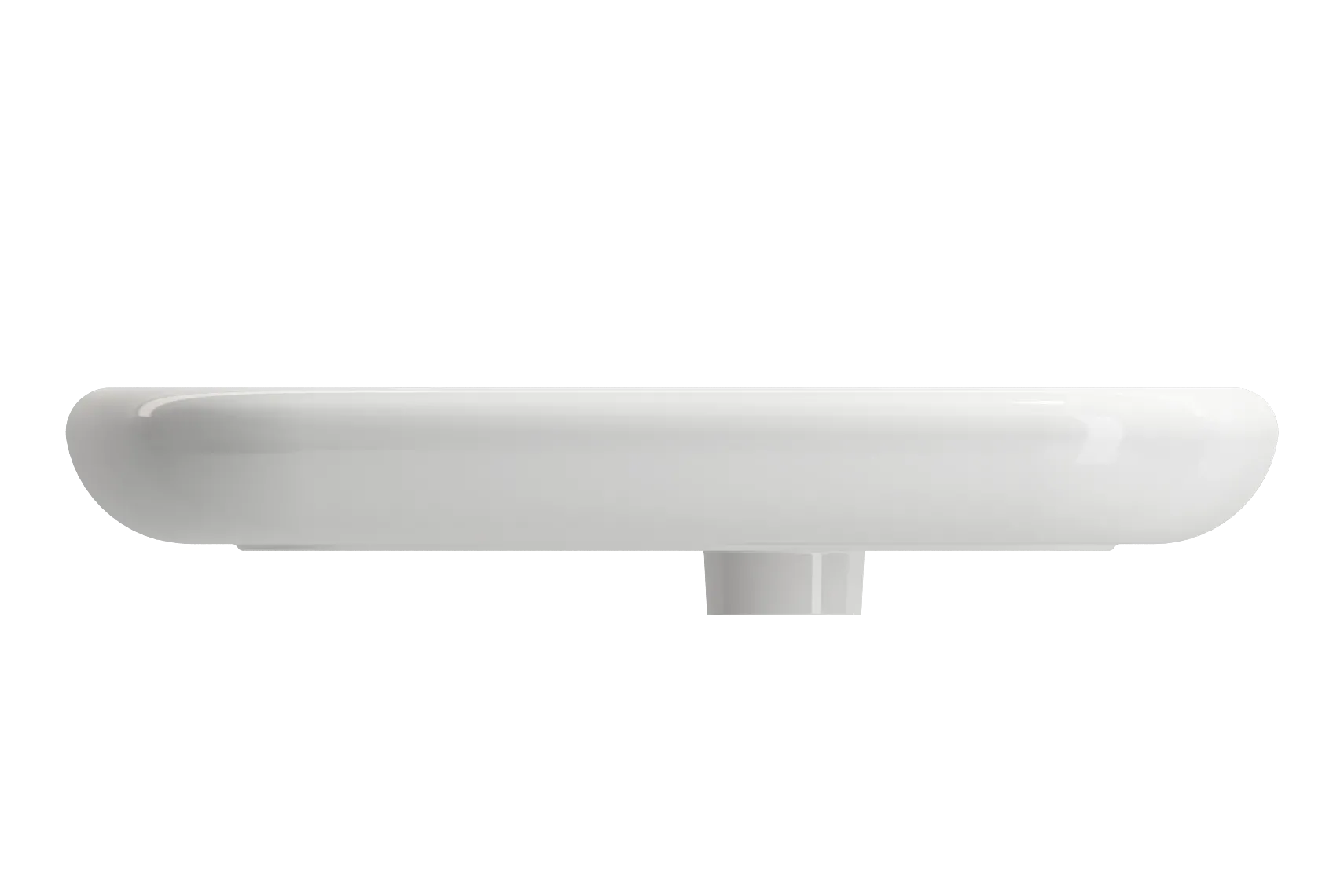 BOCCHI Fenice 22" Rectangle Vessel Fireclay Bathroom Sink, White, Single Faucet Hole, 1489-001-0126