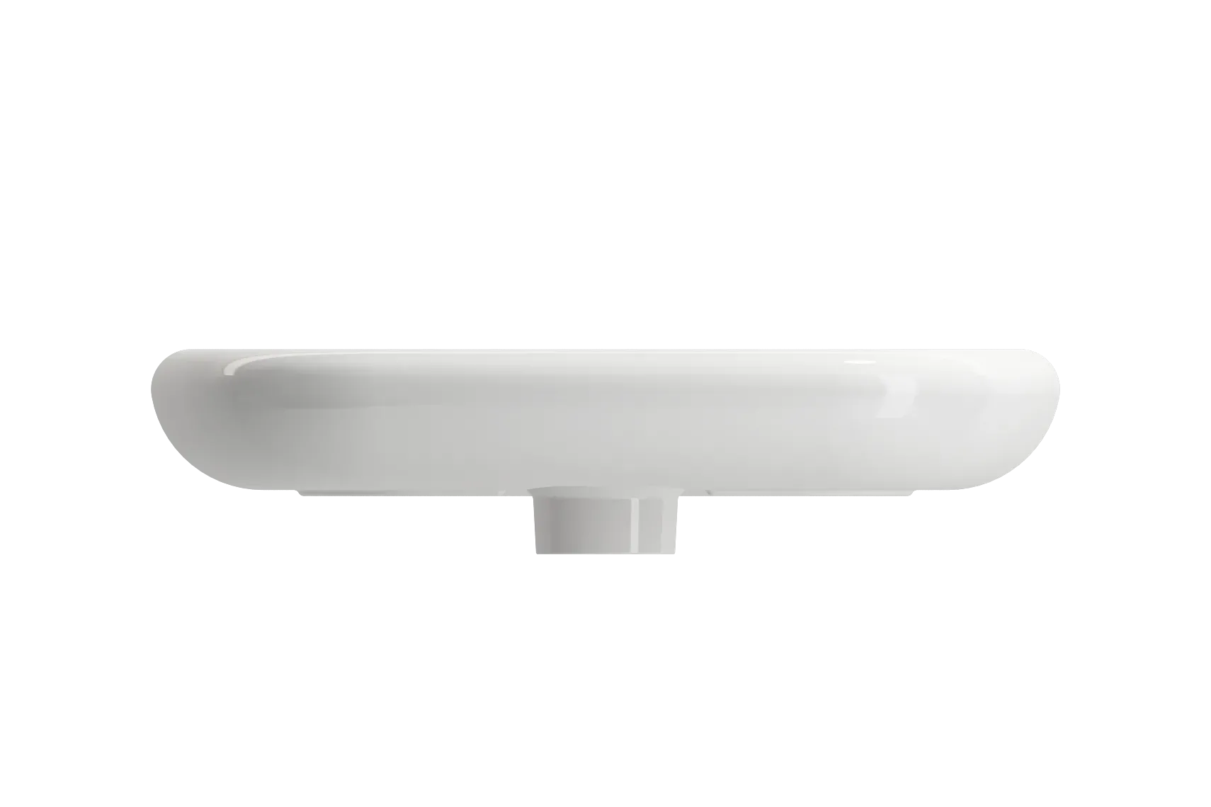 BOCCHI Fenice 22" Rectangle Vessel Fireclay Bathroom Sink, White, Single Faucet Hole, 1489-001-0126