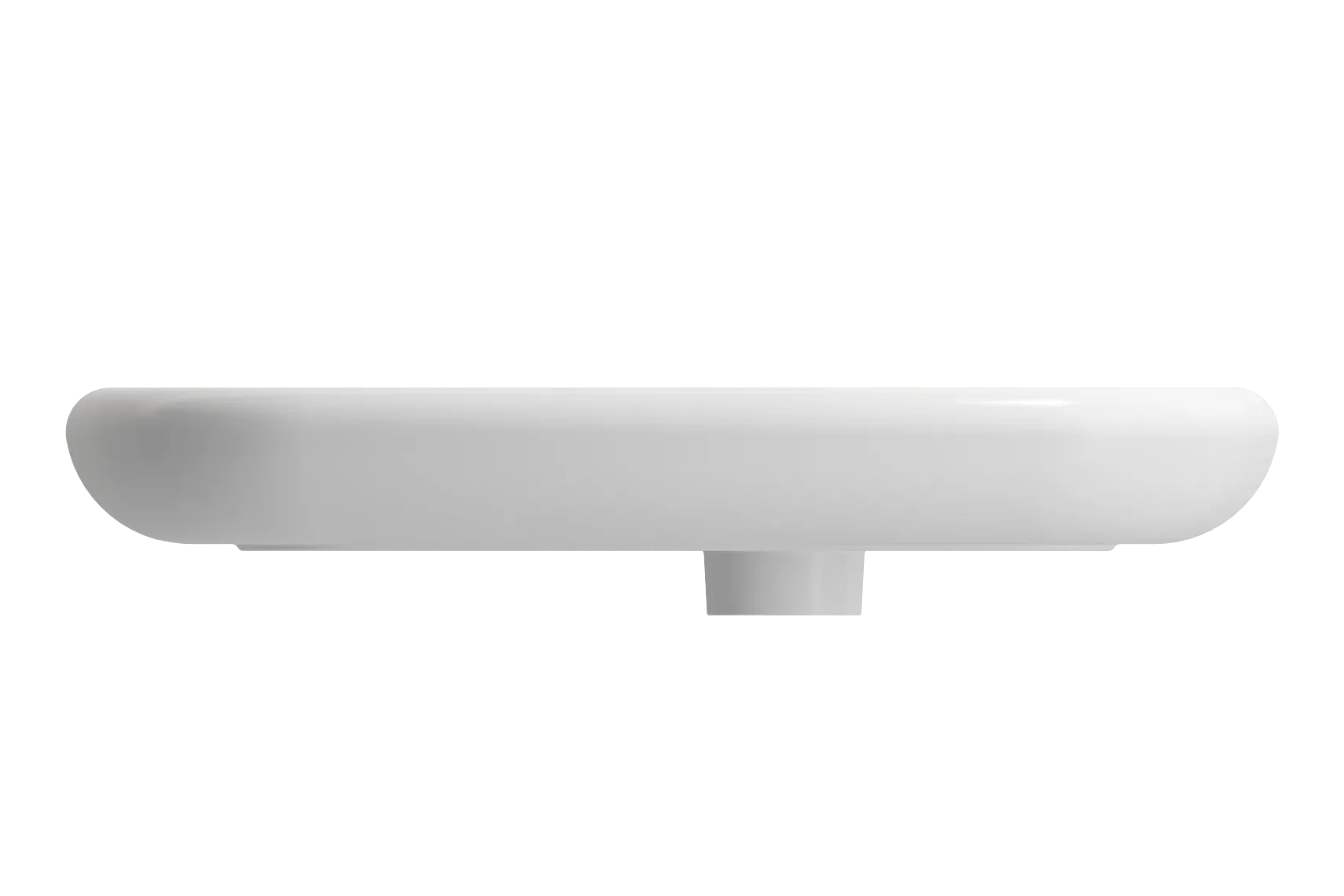 BOCCHI Fenice 22" Rectangle Vessel Fireclay Bathroom Sink, Matte White, Single Faucet Hole, 1489-002-0126