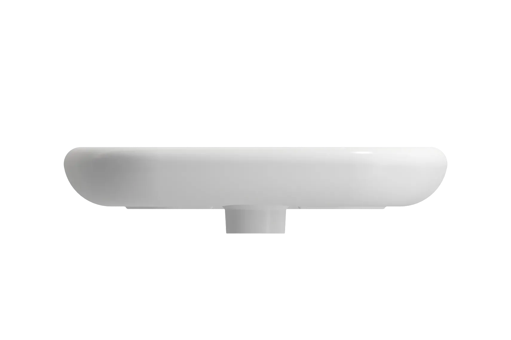 BOCCHI Fenice 22" Rectangle Vessel Fireclay Bathroom Sink, Matte White, Single Faucet Hole, 1489-002-0126