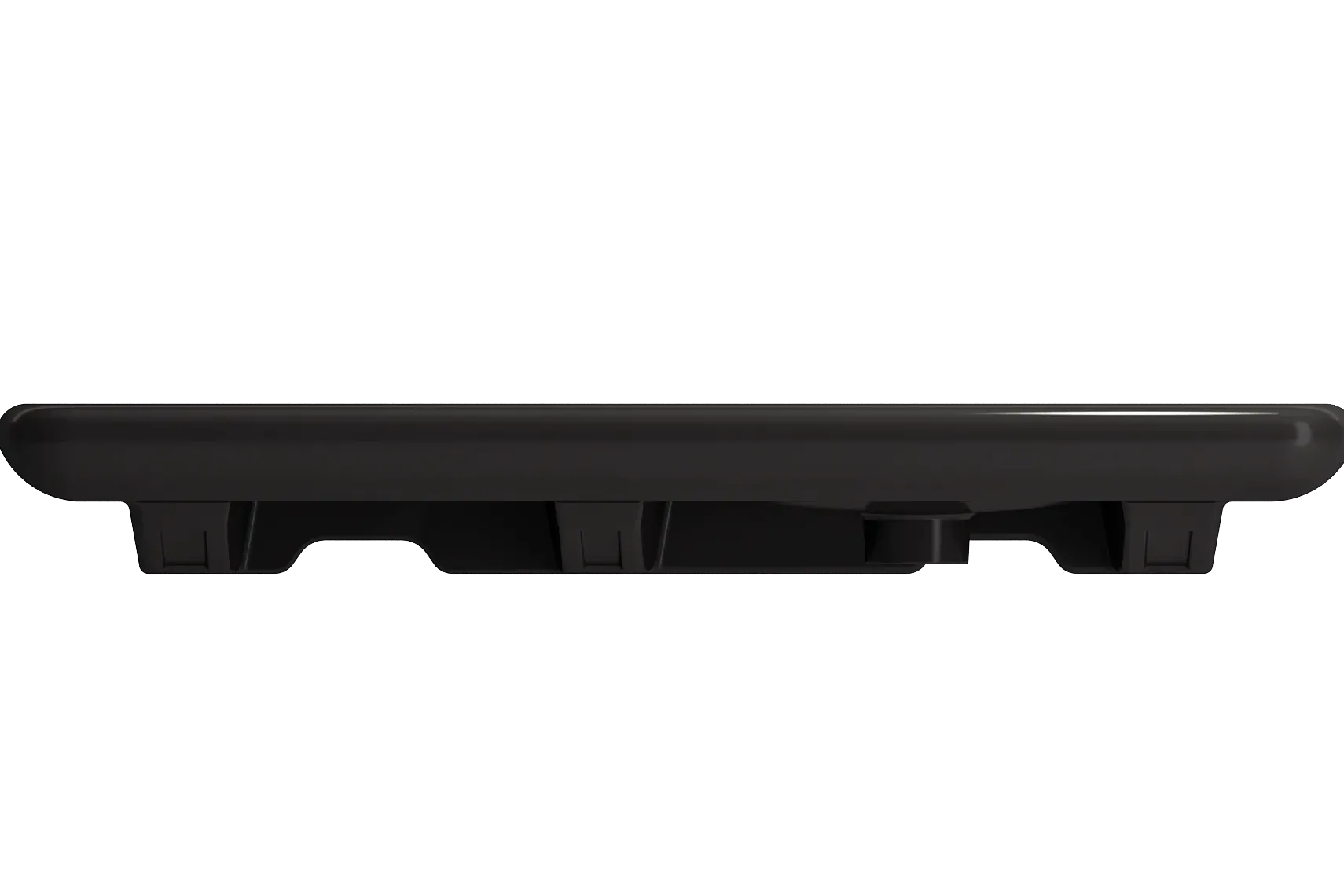 BOCCHI Fenice 36" Rectangle Wallmount Fireclay Bathroom Sink, Matte Black, Single Faucet Hole, 1490-004-0126