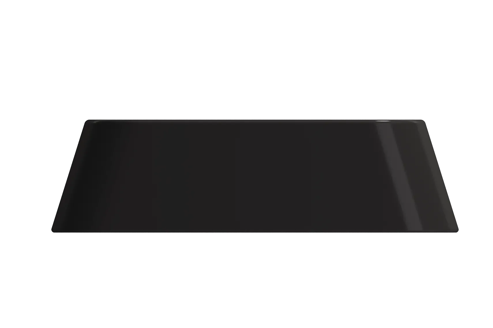 BOCCHI Firenze 20" Rectangle Vessel Fireclay Bathroom Sink, Matte Black, Single Faucet Hole, 1074-004-0126