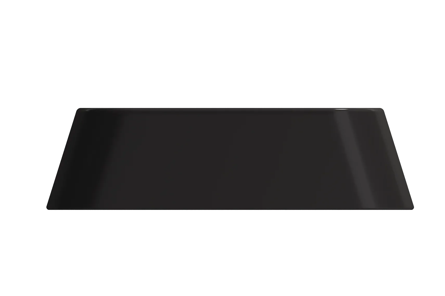 BOCCHI Firenze 20" Rectangle Vessel Fireclay Bathroom Sink, Matte Black, Single Faucet Hole, 1074-004-0126