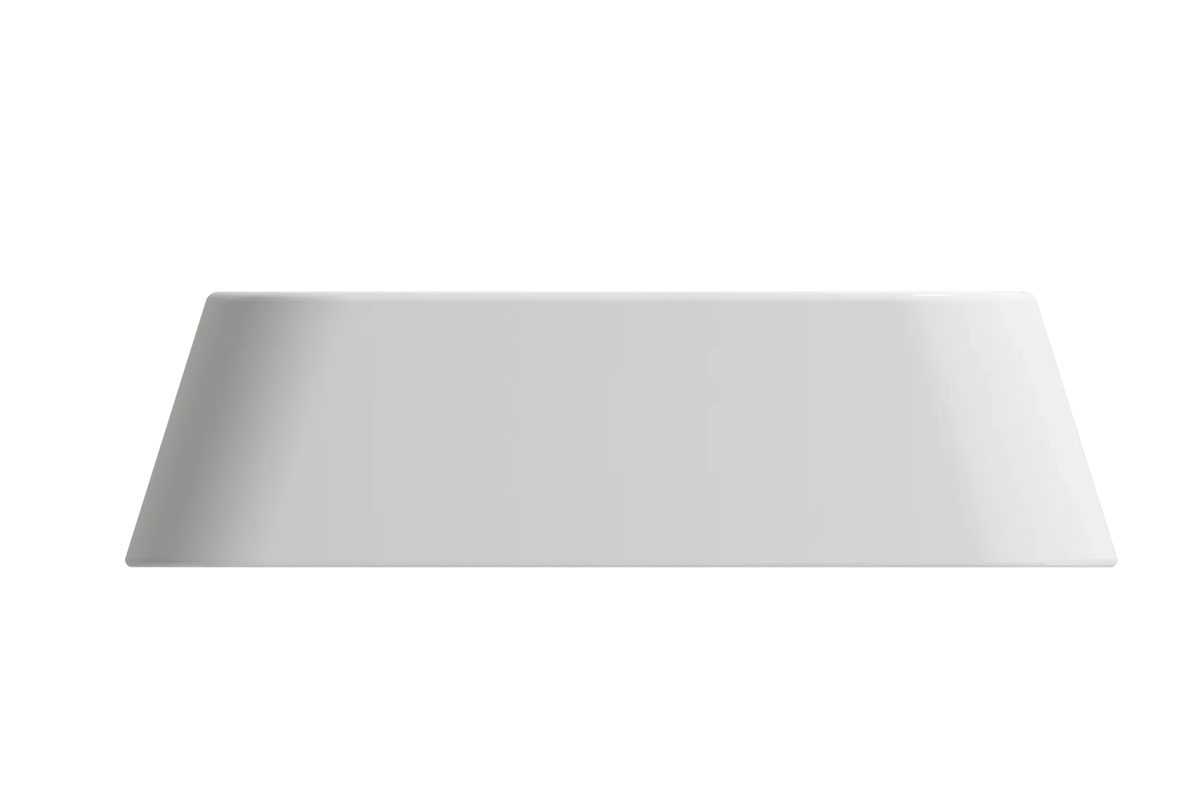 BOCCHI Firenze 20" Rectangle Vessel Fireclay Bathroom Sink, Matte White, Single Faucet Hole, 1074-002-0126