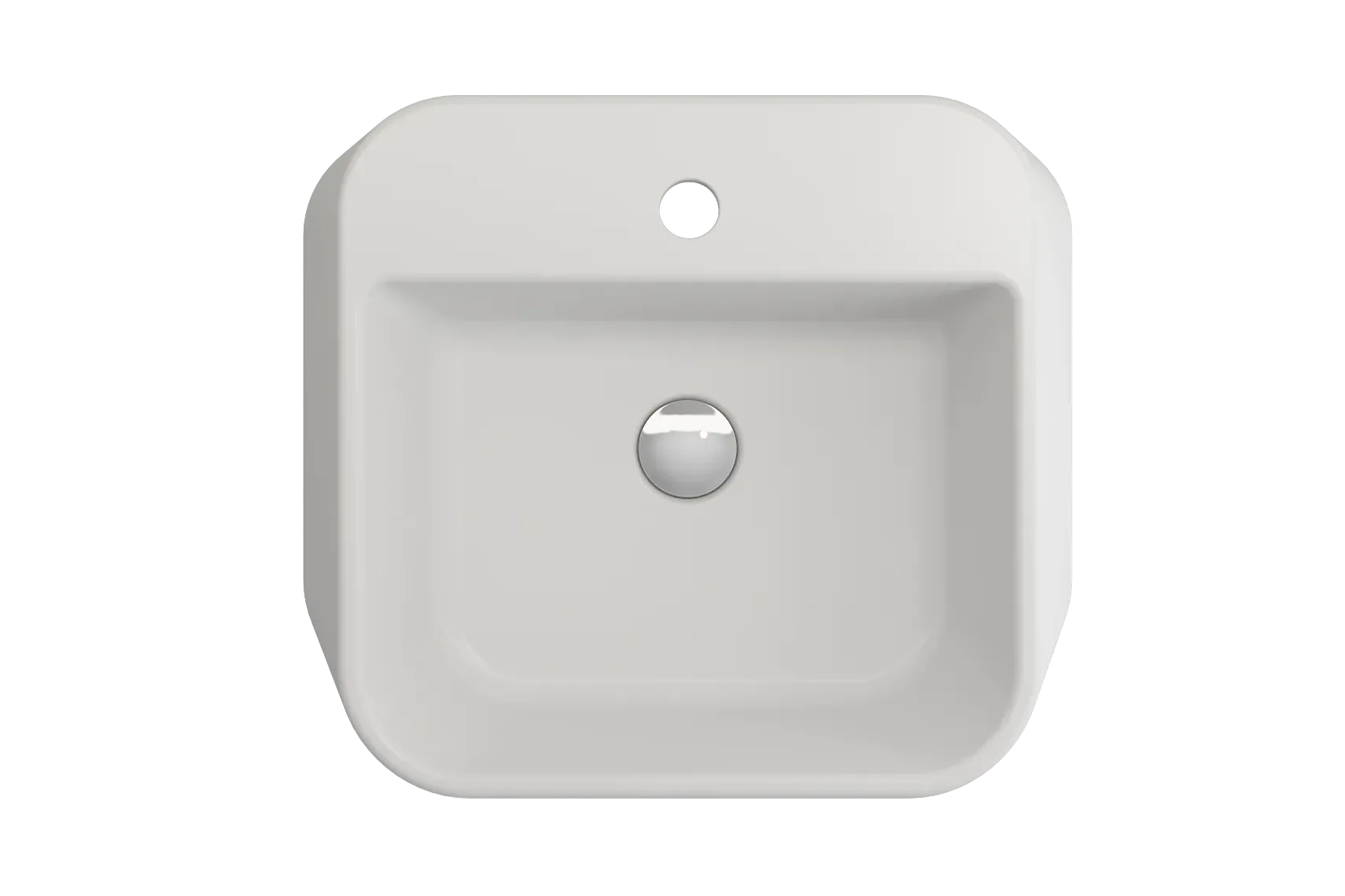 BOCCHI Firenze 20" Rectangle Vessel Fireclay Bathroom Sink, Matte White, Single Faucet Hole, 1074-002-0126