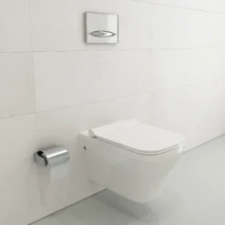 BOCCHI Firenze Wall-Hung Toilet Bowl in White, 1304-001-0129