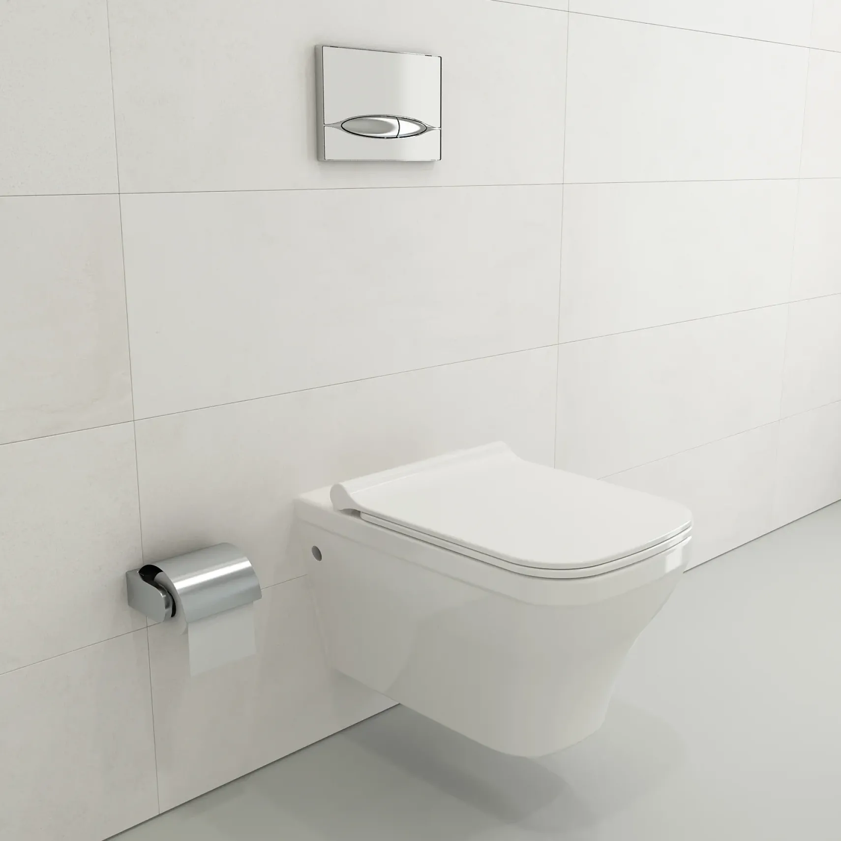 BOCCHI Firenze Wall-Hung Toilet Bowl in White, 1304-001-0129