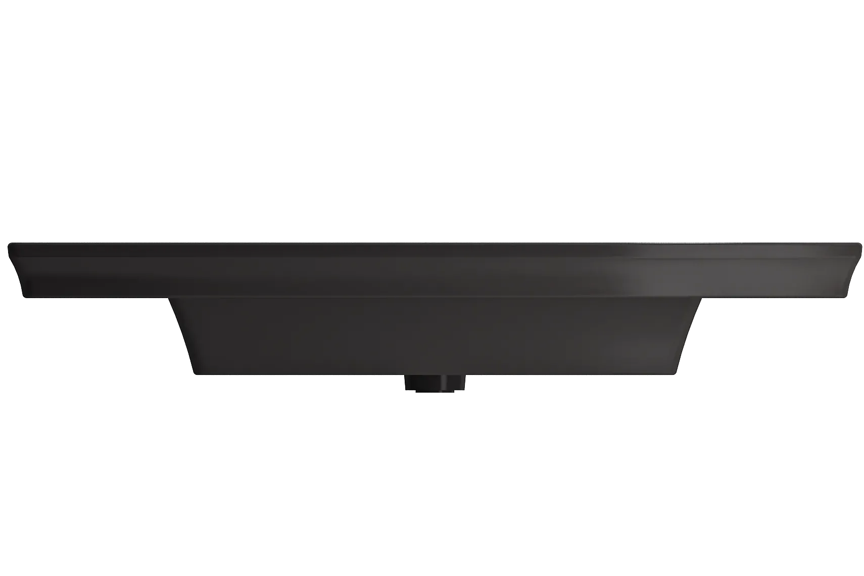 BOCCHI Lavita 40" Rectangle Wallmount Fireclay Bathroom Sink, Matte Black, 3 Faucet Hole, 1168-004-0127