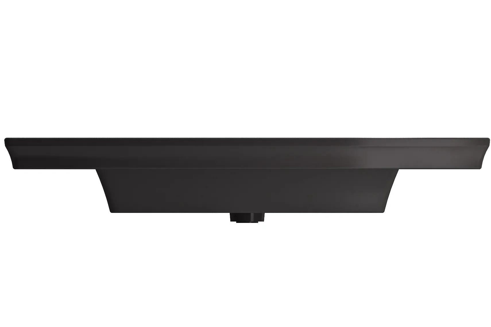 BOCCHI Lavita 40" Rectangle Wallmount Fireclay Bathroom Sink, Matte Black, 3 Faucet Hole, 1168-004-0127