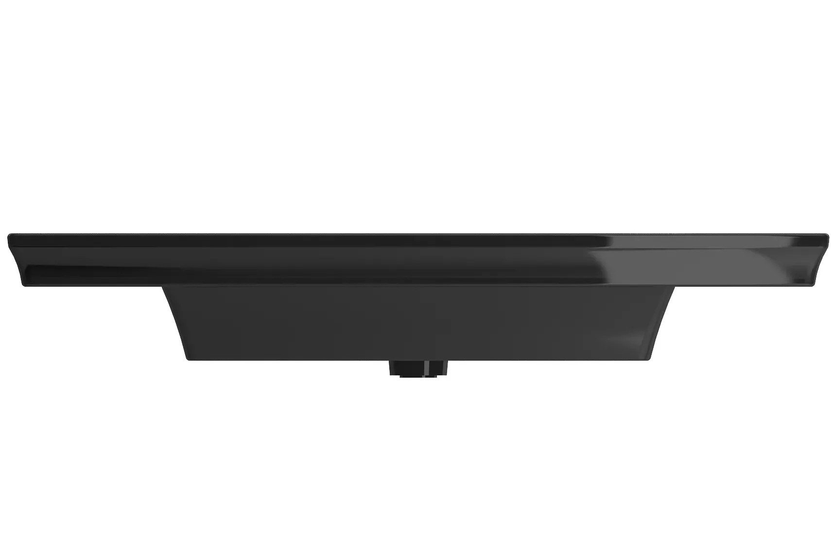 BOCCHI Lavita 40" Rectangle Wallmount Fireclay Bathroom Sink, Black, 3 Faucet Hole, 1168-005-0127