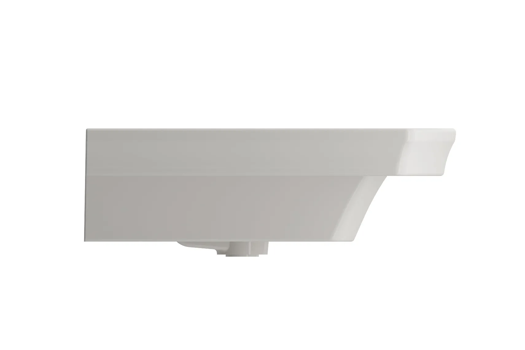 BOCCHI Lavita 40" Rectangle Wallmount Fireclay Bathroom Sink, Biscuit, 3 Faucet Hole, 1168-014-0127