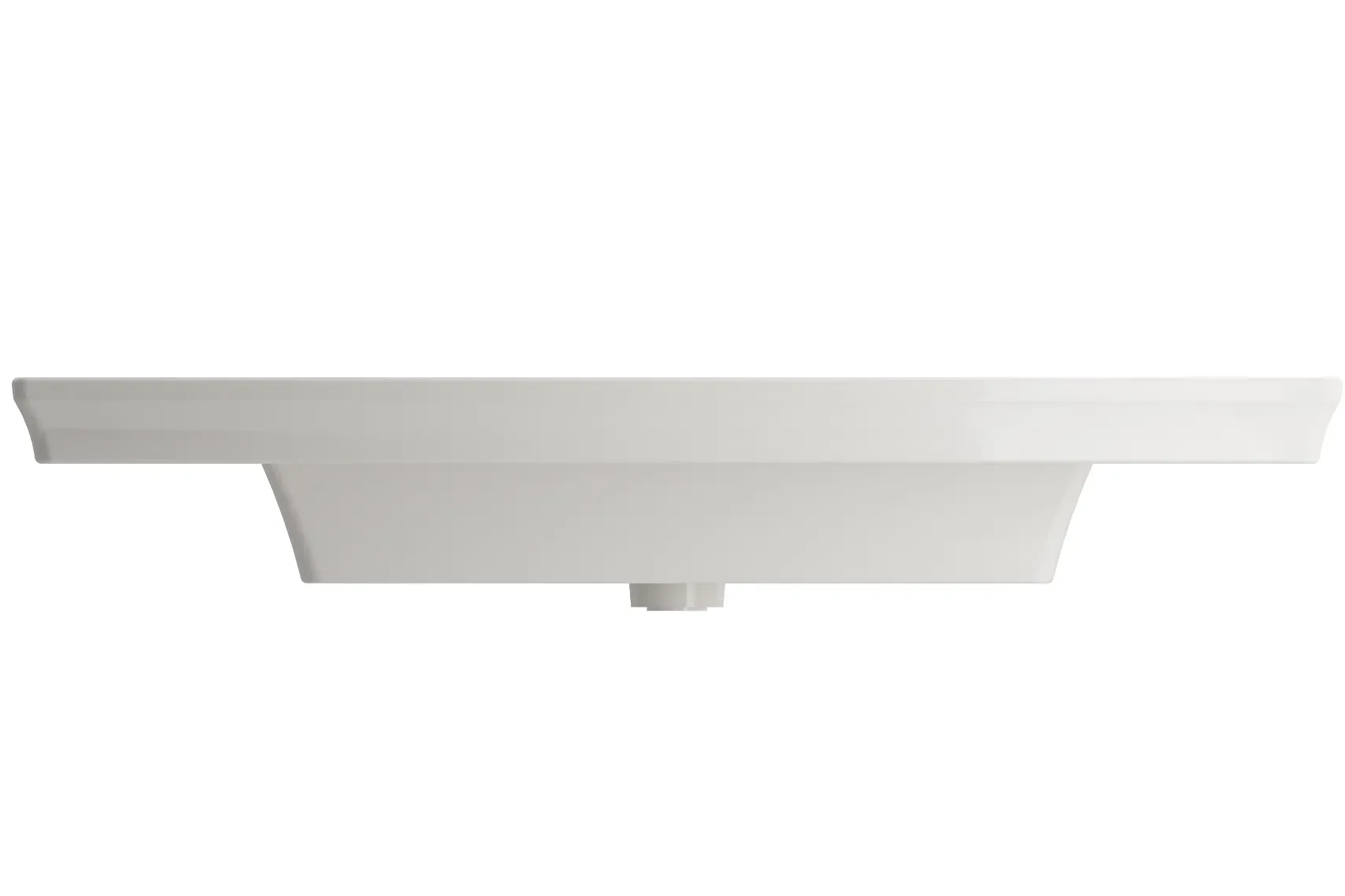 BOCCHI Lavita 40" Rectangle Wallmount Fireclay Bathroom Sink, Biscuit, 3 Faucet Hole, 1168-014-0127