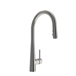 BOCCHI Lugano 1.75 GPM Brass Kitchen Faucet, Modern, Stainless Steel, 2025 0001 SS