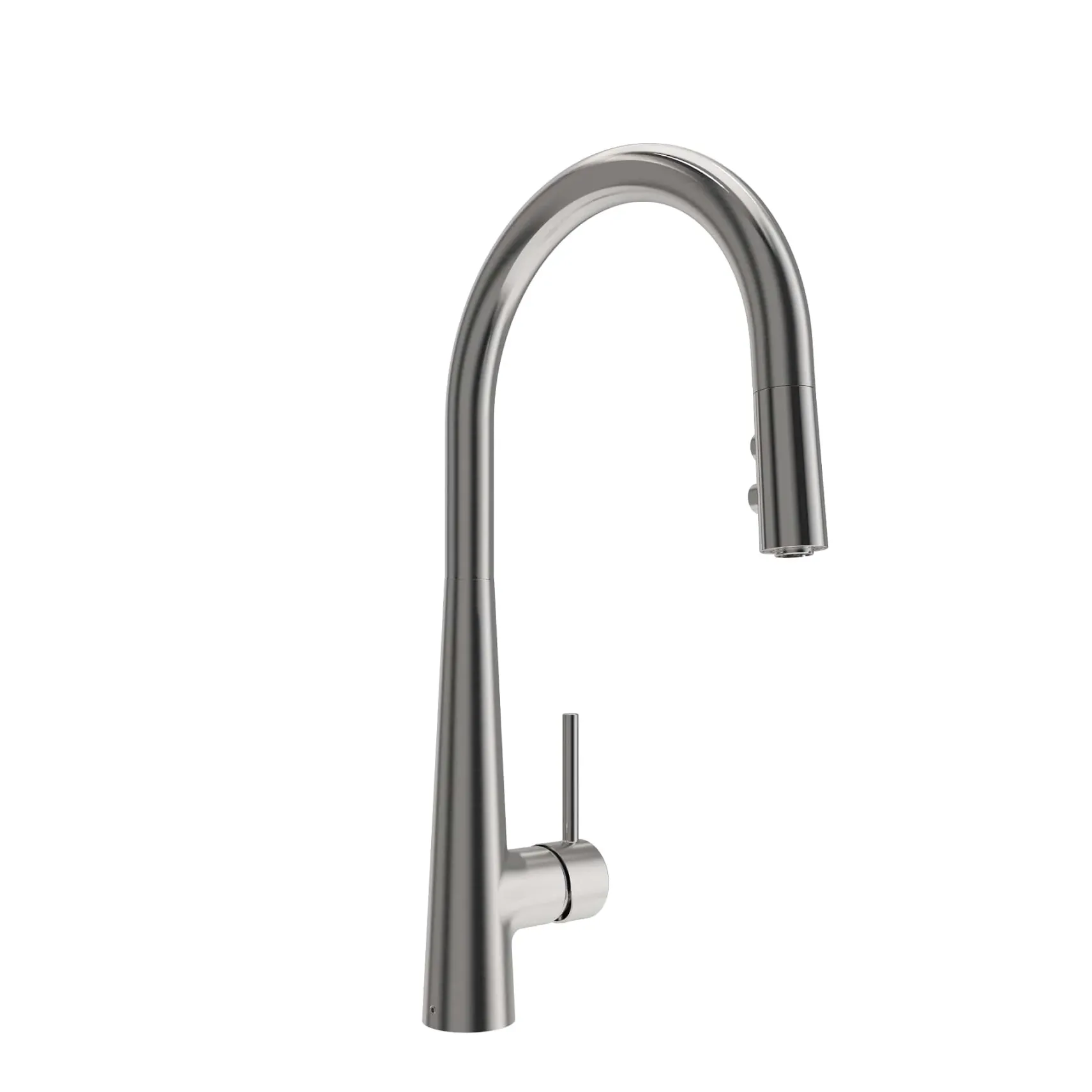 BOCCHI Lugano 1.75 GPM Brass Kitchen Faucet, Modern, Stainless Steel, 2025 0001 SS