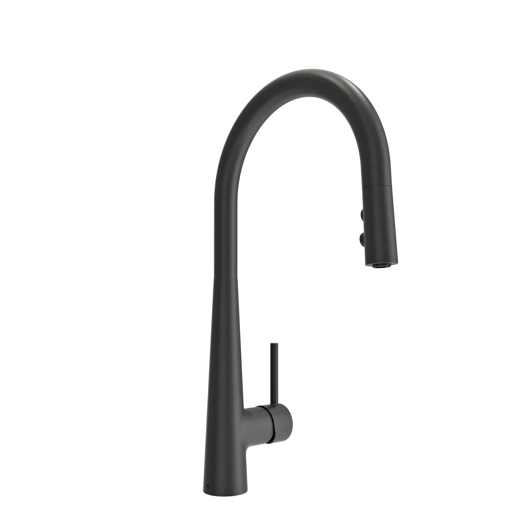 BOCCHI Lugano 1.75 GPM Brass Kitchen Faucet, Modern, Matte Black, 2025 0001 MB