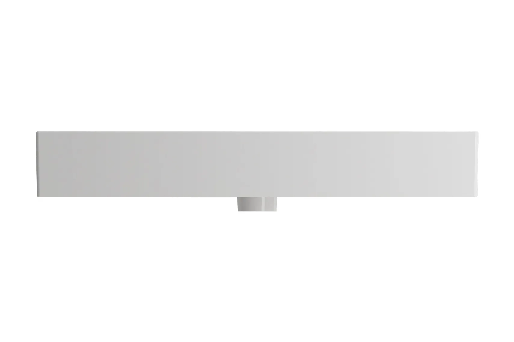 BOCCHI Milano 32" Rectangle Wallmount Fireclay Bathroom Sink, White, 3 Faucet Hole, 1377-001-0127