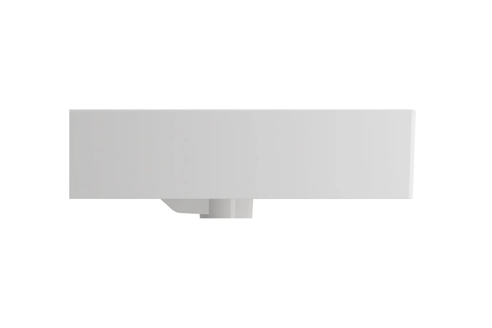 BOCCHI Milano 32" Rectangle Wallmount Fireclay Bathroom Sink, White, 3 Faucet Hole, 1377-001-0127