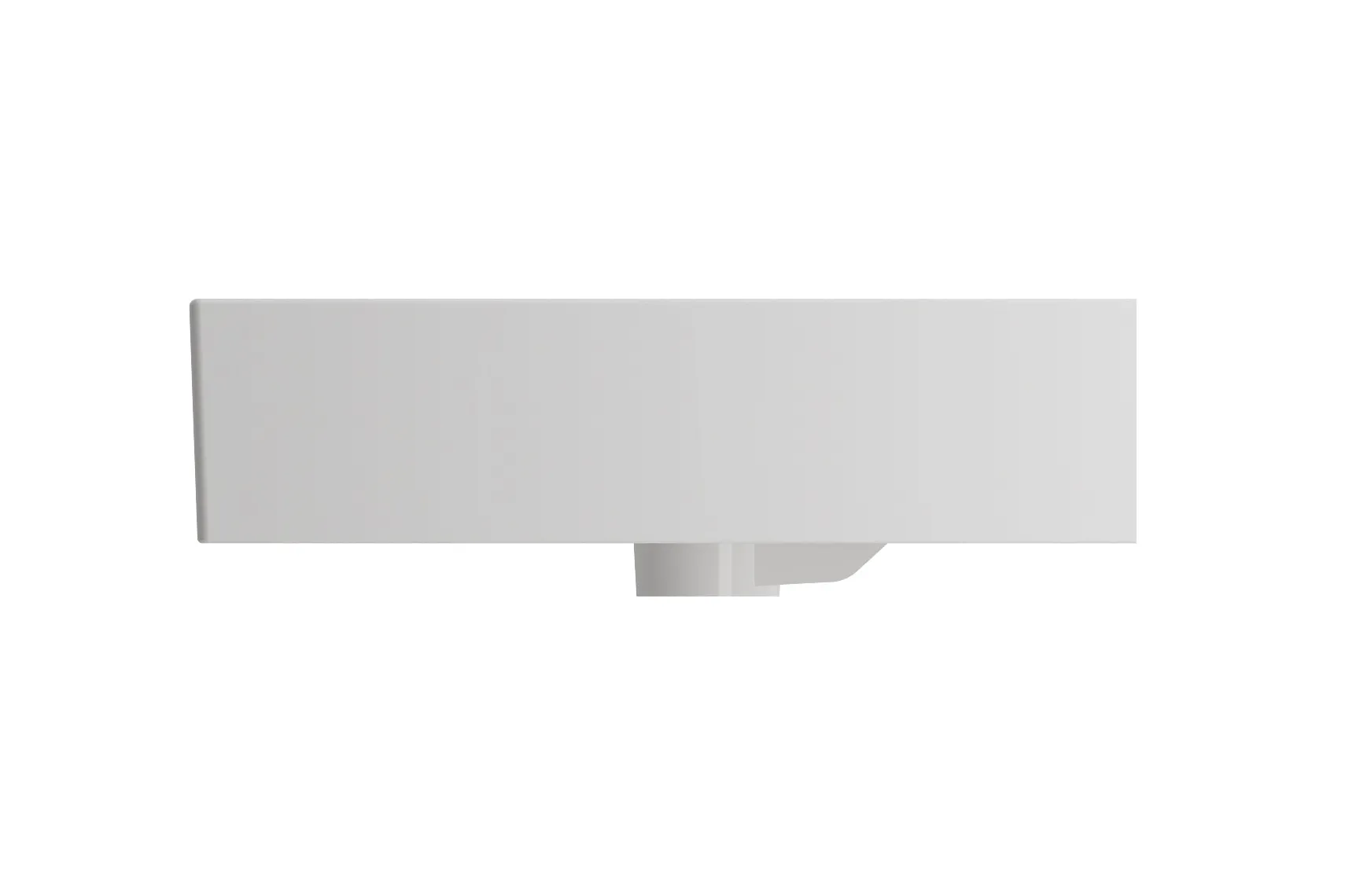 BOCCHI Milano 32" Rectangle Wallmount Fireclay Bathroom Sink, White, 3 Faucet Hole, 1377-001-0127