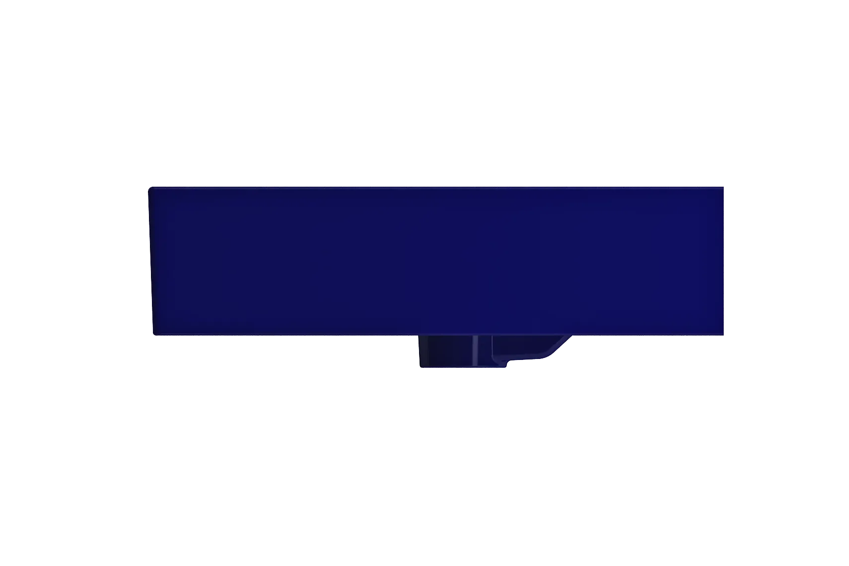 BOCCHI Milano 40" Rectangle Wallmount Fireclay Bathroom Sink, Sapphire Blue, 3 Faucet Hole, 1378-010-0127