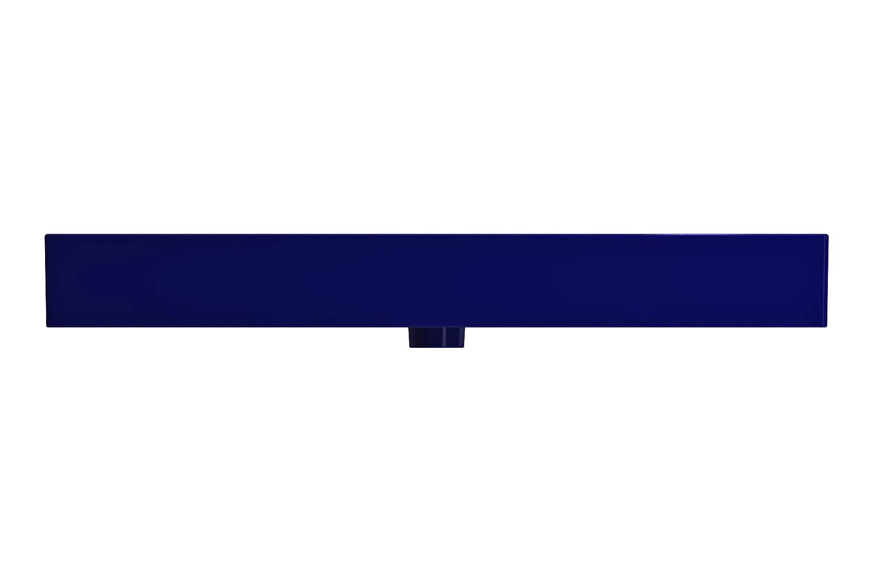 BOCCHI Milano 40" Rectangle Wallmount Fireclay Bathroom Sink, Sapphire Blue, 3 Faucet Hole, 1378-010-0127