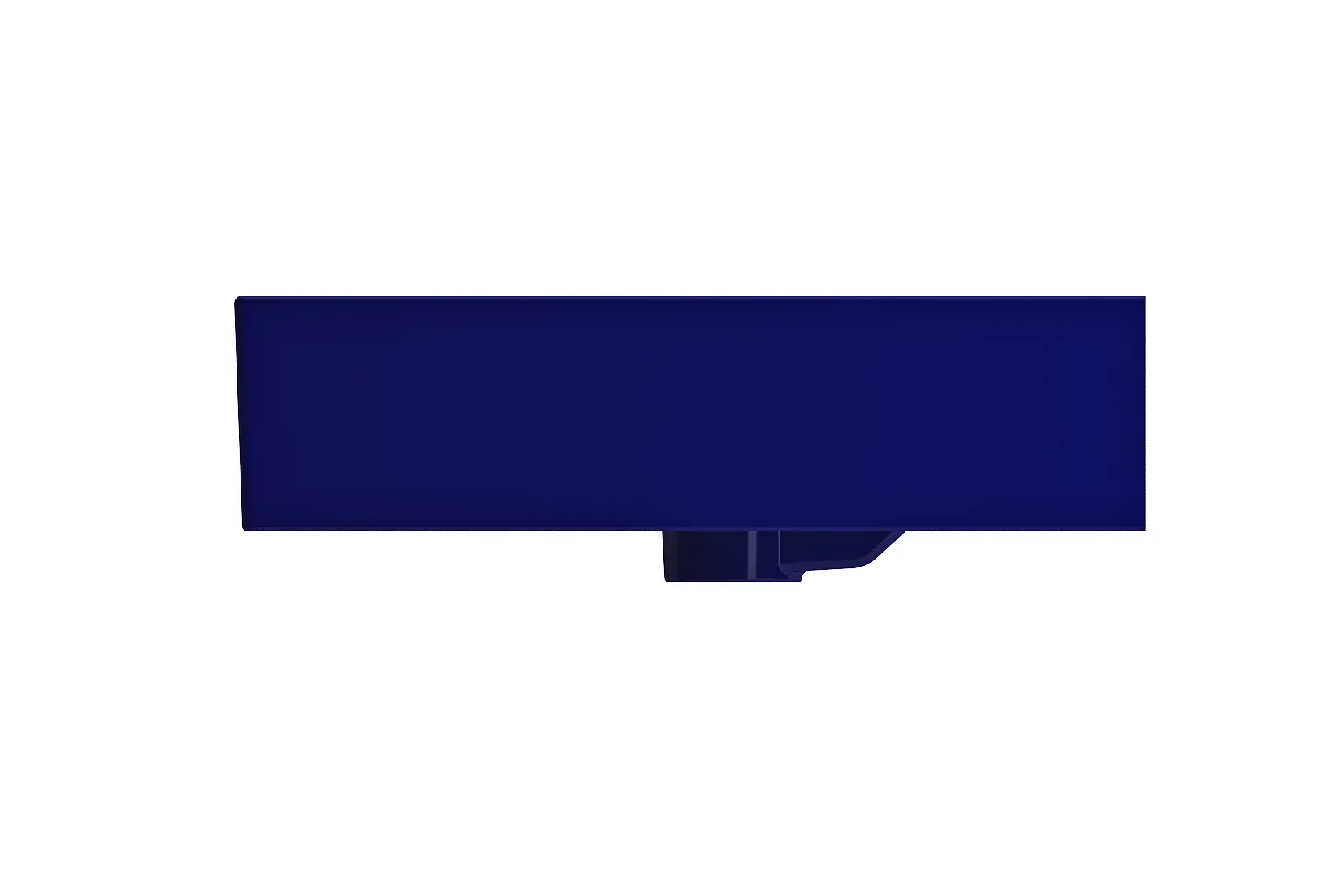 BOCCHI Milano 40" Rectangle Wallmount Fireclay Bathroom Sink, Sapphire Blue, 3 Faucet Hole, 1378-010-0127