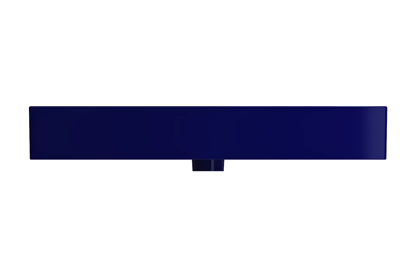 BOCCHI Milano 32" Rectangle Wallmount Fireclay Bathroom Sink, Sapphire Blue, 3 Faucet Hole, 1377-010-0127