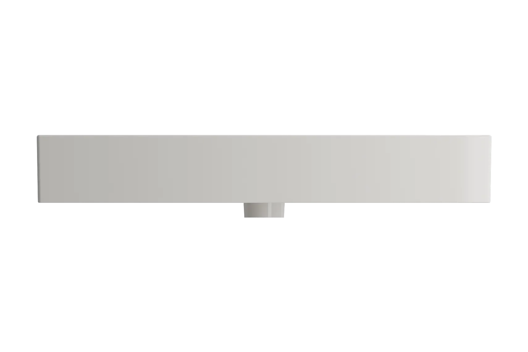 BOCCHI Milano 32" Rectangle Wallmount Fireclay Bathroom Sink, Biscuit, 3 Faucet Hole, 1377-014-0127