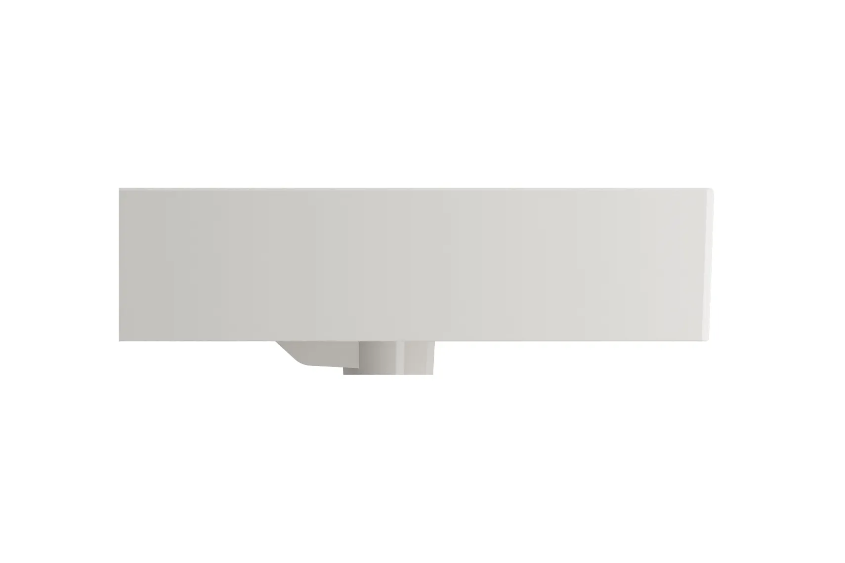 BOCCHI Milano 32" Rectangle Wallmount Fireclay Bathroom Sink, Biscuit, 3 Faucet Hole, 1377-014-0127