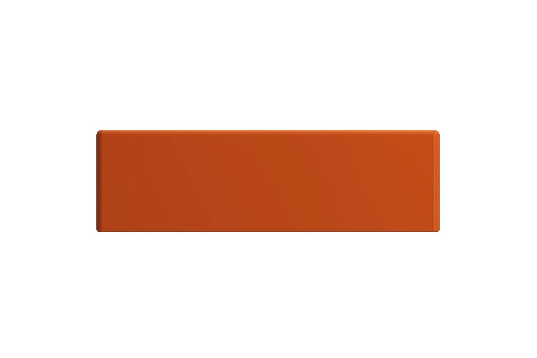 BOCCHI Milano Small 15" Rectangle Wallmount Fireclay Bathroom Sink, Orange, Single Faucet Hole, 1419-012-0126