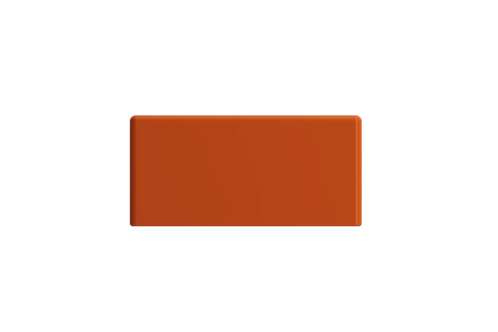 BOCCHI Milano Small 15" Rectangle Wallmount Fireclay Bathroom Sink, Orange, Single Faucet Hole, 1419-012-0126