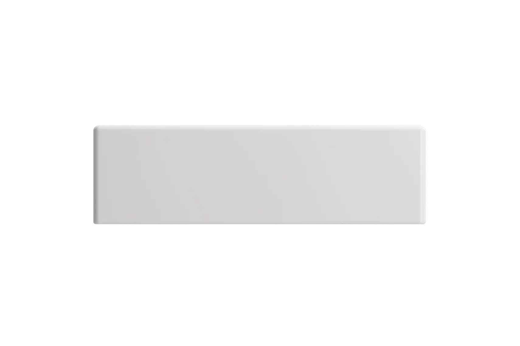 BOCCHI Milano Small 15" Rectangle Wallmount Fireclay Bathroom Sink, White, Single Faucet Hole, 1419-001-0126