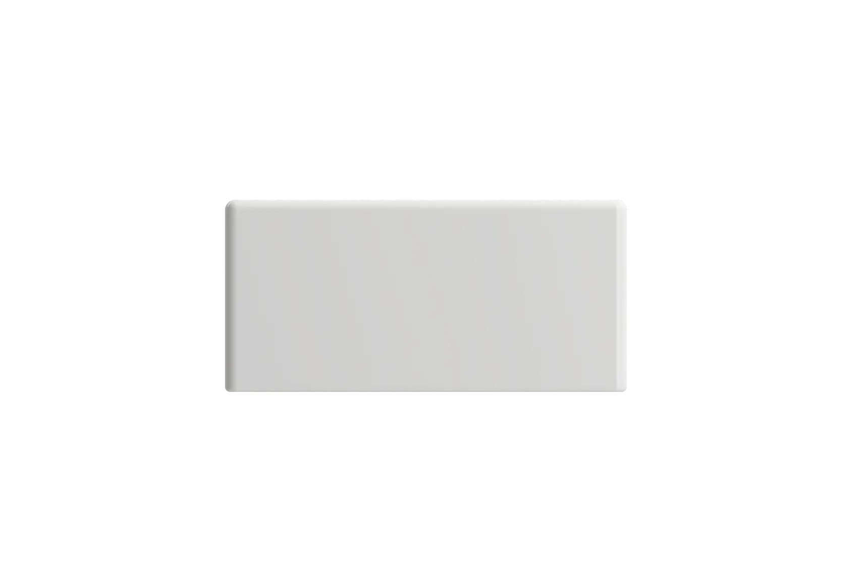 BOCCHI Milano Small 15" Rectangle Wallmount Fireclay Bathroom Sink, White, Single Faucet Hole, 1419-001-0126