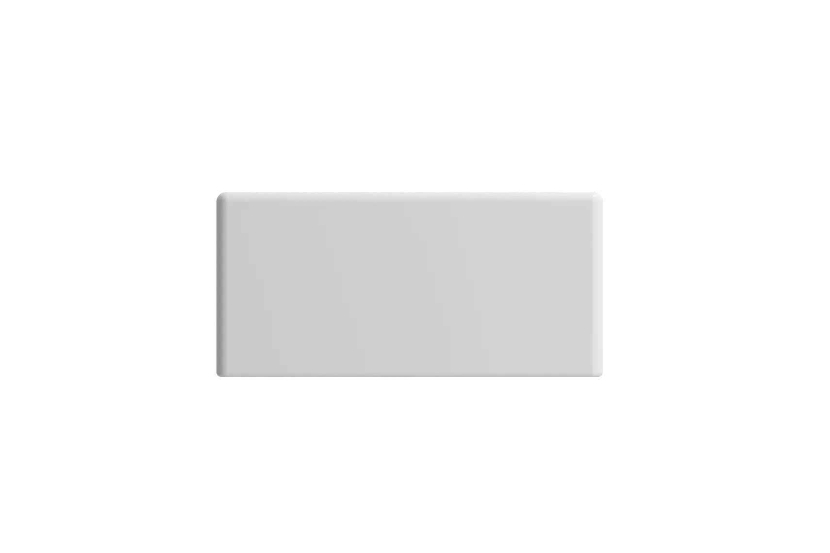BOCCHI Milano Small 15" Rectangle Wallmount Fireclay Bathroom Sink, Matte White, Single Faucet Hole, 1419-002-0126