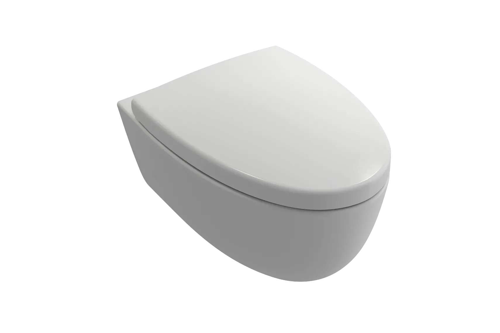 BOCCHI Milano Wall-hung Elongated Toilet Bowl Matte White, 1632-002-0129