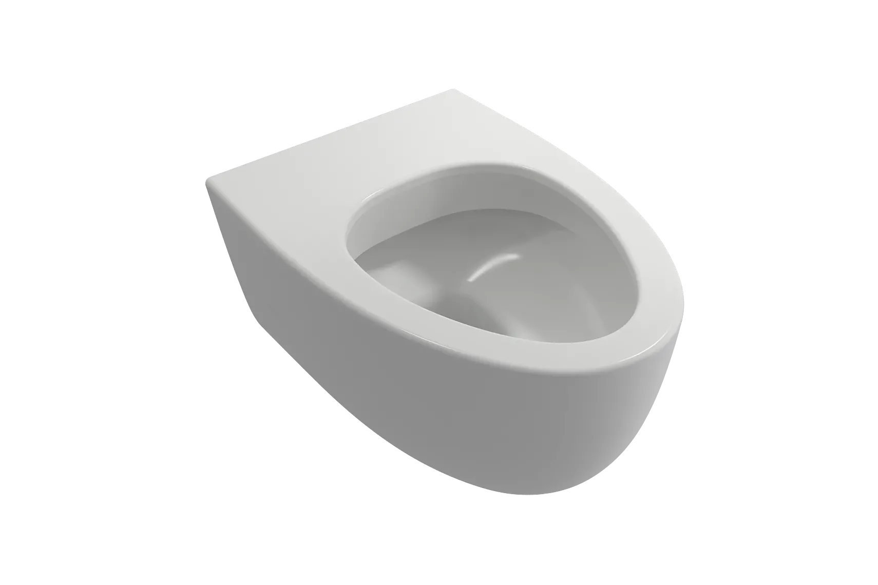 BOCCHI Milano Wall-hung Elongated Toilet Bowl Matte White, 1632-002-0129