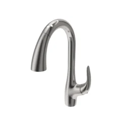 BOCCHI Pagano 1.75 GPM Brass Kitchen Faucet, Transitional, Stainless Steel, 2024 0001 SS