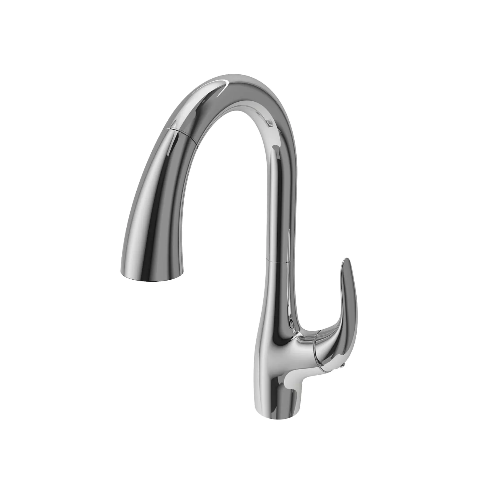 BOCCHI Pagano 1.75 GPM Brass Kitchen Faucet, Transitional, Chrome, 2024 0001 CH