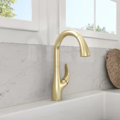 BOCCHI Pagano 1.75 GPM Brass Kitchen Faucet, Transitional, Brushed Gold, 2024 0001 BG