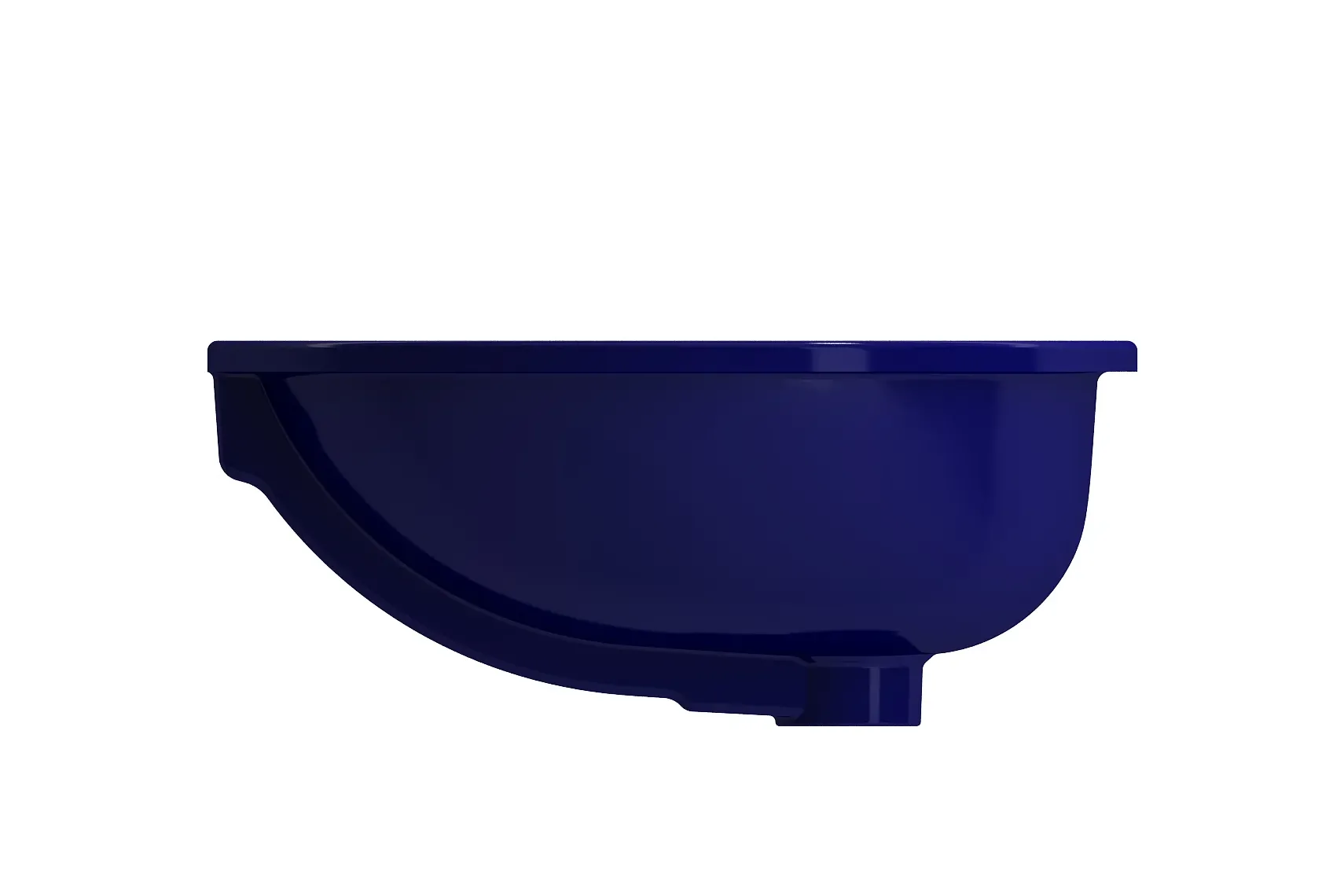 BOCCHI Parma 22" Oval Undermount Fireclay Bathroom Sink, Sapphire Blue, 1384-010-0125