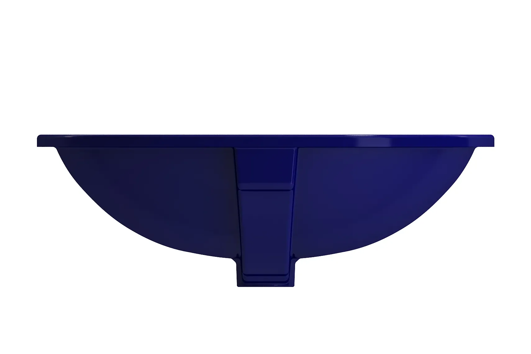 BOCCHI Parma 22" Oval Undermount Fireclay Bathroom Sink, Sapphire Blue, 1384-010-0125